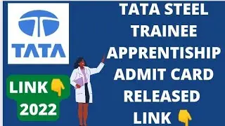 TATA STEEL ADMIT CARD RELEASED TA POST DOWNLOAD ADMIT CARD LINK 👇
