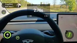 Tesla 3 SR+ Ingenext 0-60mph + 1/4 mile