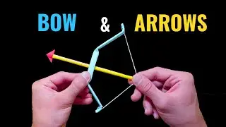 🎯 Origami BOW & ARROWS | Functional Paper Archery That Shoots!