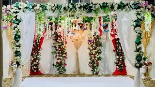 Best Unique Backdrop Decoration 🔥 #weddingbackdrop #backdropdecoration #happyfamiclub