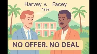Harvey v. Facey (1893) #contractlaw #HarveyvFacey #Legalcases #lawstudent #caselawexplained #law