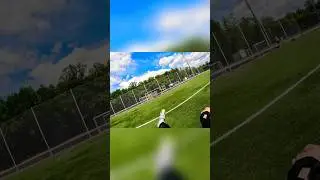 👻 Football challenge eye view👀 #shorts #football #soccer #footballshorts #gopro