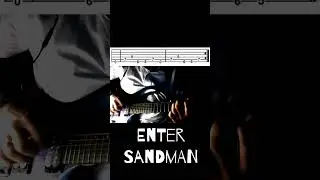Enter Sandman | Metallica | Electric Guitar | intro TABS #electricguitar #metallica #entersandman