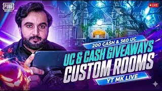 🔥 PUBG LIVE CUSTOM ROOMS | UC & CASH GIVEAWAY #pubg #live #gaming #pubgmobile