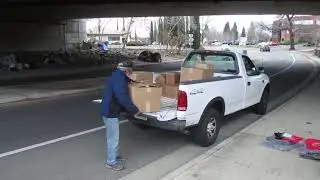 Under Redding Cypress St Bridge Homeless Receive Big Donation from Anonymous Donor