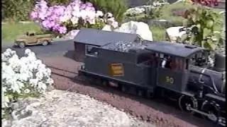 g scale mogul colored concrete roadbed.on garden railway
