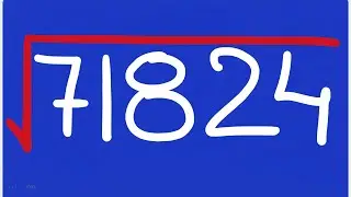 Square Root of 71824 | Clear Audio MIC | Squares and Square Root |