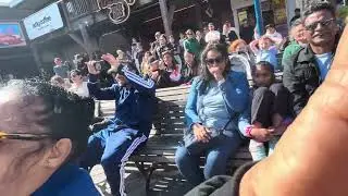 Amazing Street Performer at Pier 39 | Juggling Bowling Balls & 3-Wheel Cycling Tricks!