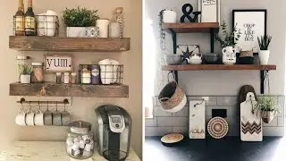 Modern Kitchen Wall Shelf Ideas for a Functional and Trendy Look | Kitchen Decor