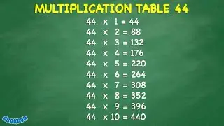 Таблица умножения 44