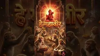 🔱 Hanuman ji cutest Bhajan on internet today🥰🥰 | वीर हनुमान | New #4k status #shortfeed #viralbhakti