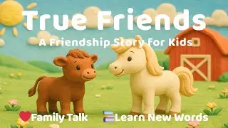 Bedtime Story for Kids | Little Calf & Little Horse 🐮🐴 | Learn English Words