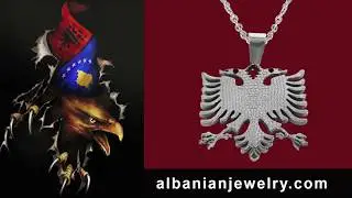 Albanischer adler kette silber