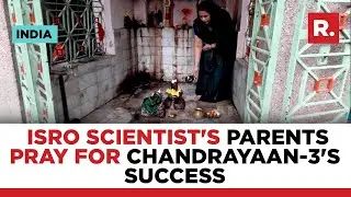 Chandrayaan-3: Parents of ISRO Scientist Perform Special Prayers For The Mission's Success