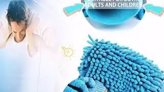 Utiliko Chenille Microfibre Car Wash Mitts Clean Gloves Super-Soft Scratch-Free