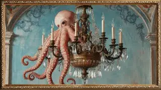 The Silent Chandelier | Surreal Renaissance Music & Art Wallpaper