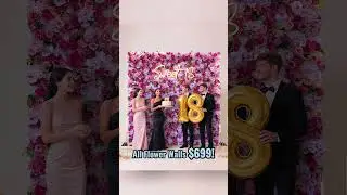 🌸 October Exclusive Sale! All Flower Walls &ndash; Only $699 + Free Shipping