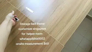 Storage bed frame customize for helper room singapore /utility/store room