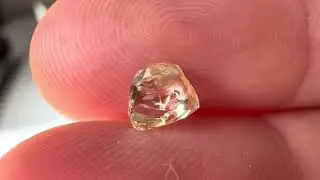 0.71 carat clean and clear macle raw diamond - AF2519