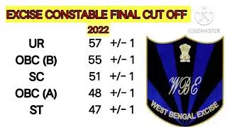 Excise constable final cut off 2022