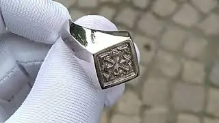 Sterling Silver Arrows of Chaos Ring Chaos Star Ring Occult Ring - Polished
