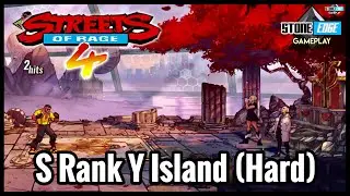 Streets Of Rage 4 - S RANK Stage 12 / Y Island (Hard) [Maniac & Stage Mastery Trophy / Achievement]