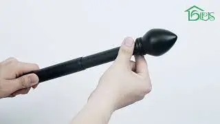 Main Video of Curtain Rods for Windows LLPJS Drapery Pole Pipe Rod Adjustable