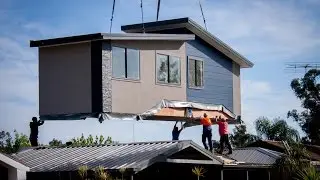 Pre-Fabricated Housing First Floor Addition - Construction Time Lapse