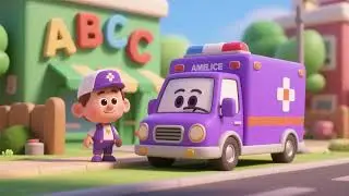 Purple Ambulance ABCs 🚑💜 | Fun Alphabet Song for Kids & Toddlers