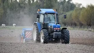 Ford 8340 & Lemken Eurodrill 300 - wintergerst zaaien