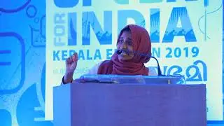Adoney T John  Vs Hiba V at Semi Final - Speak for India: Kerala Edition 2019