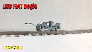 Model Train Bogie Handmade | HO Scale Model 1:87 | LHB Rajdhani Bogie Scale Model