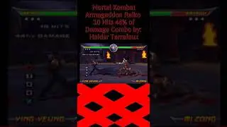MK Armageddon Reiko 10 Hits 44% of Damage Combo by: Haider Terrafaux|#Shorts