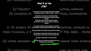 #ctet #ctetexam #ctetpreparation #ctet2026 #pyq #education #educationalvideo #infoSpark.
