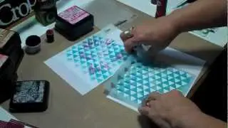 Crafters Workshop Stencils Radiant Rain and Distress Inks