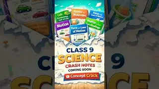 #Class9Science#CrashNotes#ConceptCrack#Class9BoardExam#ScienceNotes#CellChapter#ExamPreparation
