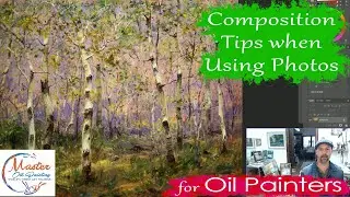 Oil Painting Tips - Composition Ideas - Designing Aspen Tree Paintings from Photos