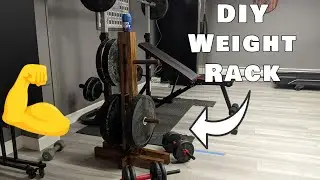 Simple DIY Weight Rack Made From Scrap Wood