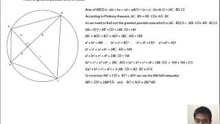 USAMTS 2018-19 geometry problem. How to solve geometry area math problem. Follow us to improve skill