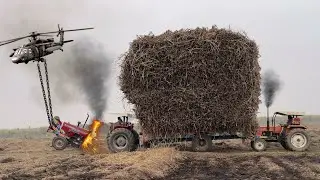 mf 385 tractor accident | alghazi tractor power | tractor pulling sugarcane trolley | tractor video