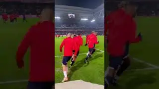 continuation of warm-up PSG before the game