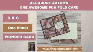 🔴6 x 6 One Sheet Wonder One Awesome All About Autumn Card