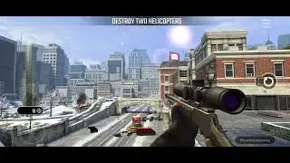 Pure Sniper Z6 boss 5 Gunship Elite Destroy Two Helicopters