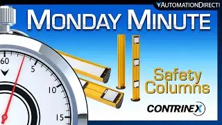 Contrinex Safety Light Curtain Columns & Mirrors from AutomationDirect