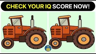 Spot the 3 Differences 🔍 🏅#186 | Check Your IQ 🧠 Score Now💡 |  #spotthedifference #findthedifference