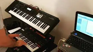Funky synth bass jam with Korg Arp Odyssey
