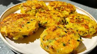 Просто натрите 2 кабачка и картошку! Быстро, вкусно и полезно!