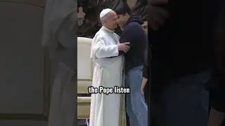 A Powerful Moment Between the Pope and Young People #shorts
