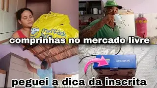Comprinhas no mercado livre/ coloquei a câmera 