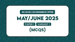 May June 2025 Paper 1 Variant 1 ( MCQS ) AS Level Economics 9708 | Urdu/Hindi Language